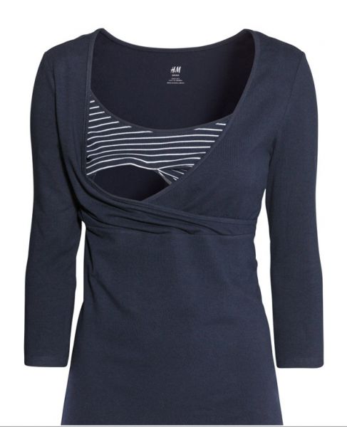Blusa com top para amamentação da marca H&M