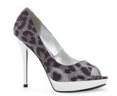 Sapato peep-toe sola metalizada MANGO